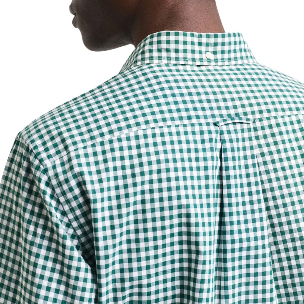 Gant Overhemd met logoborduring – Groen