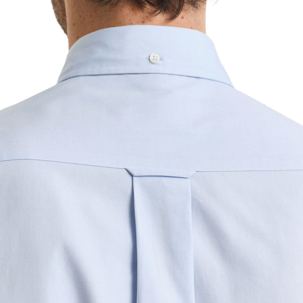 Gant Overhemd met logoborduring – Lichtblauw