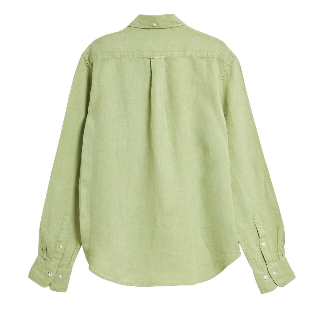 Gant Overhemd met logoborduring – Lichtgroen