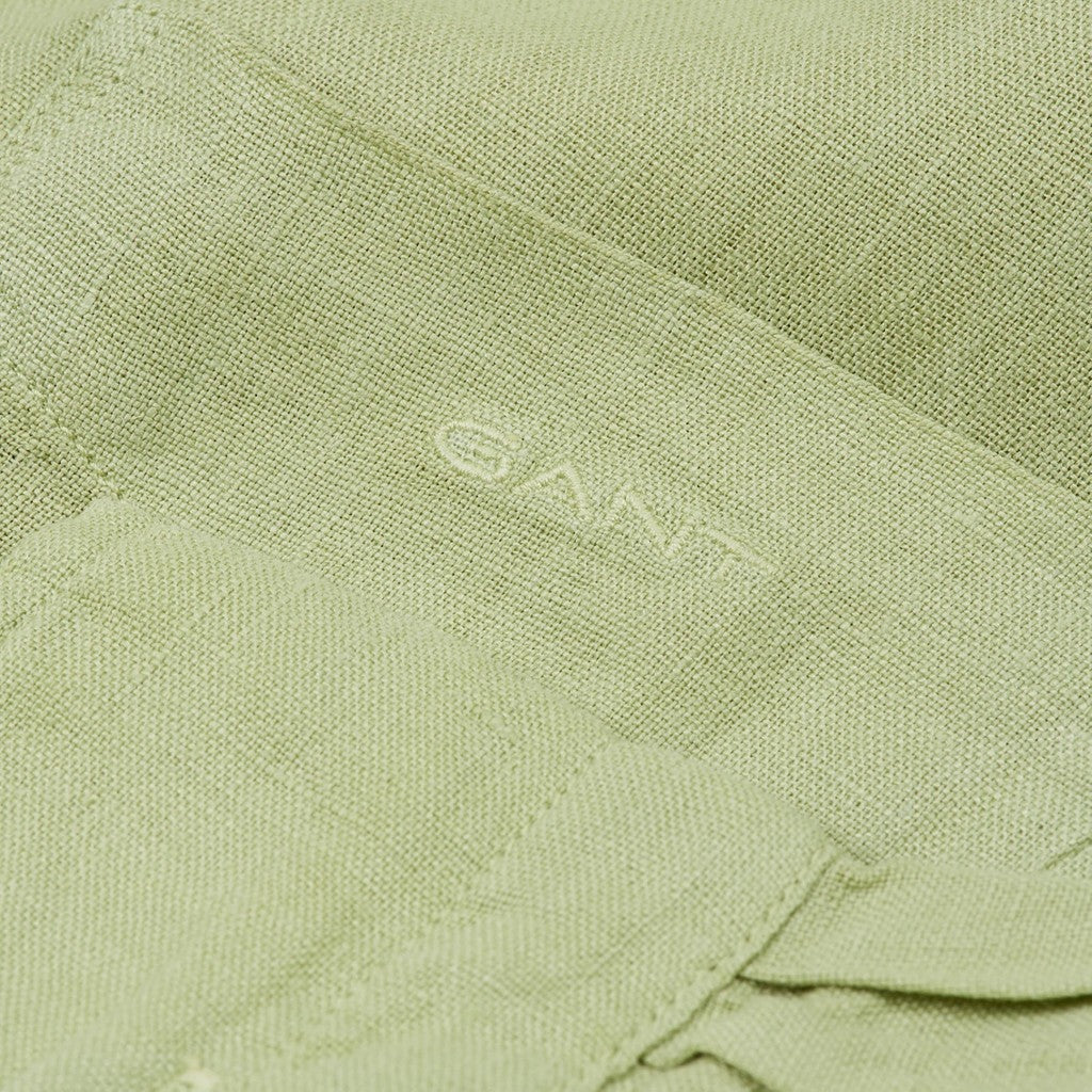Gant Overhemd met logoborduring – Lichtgroen