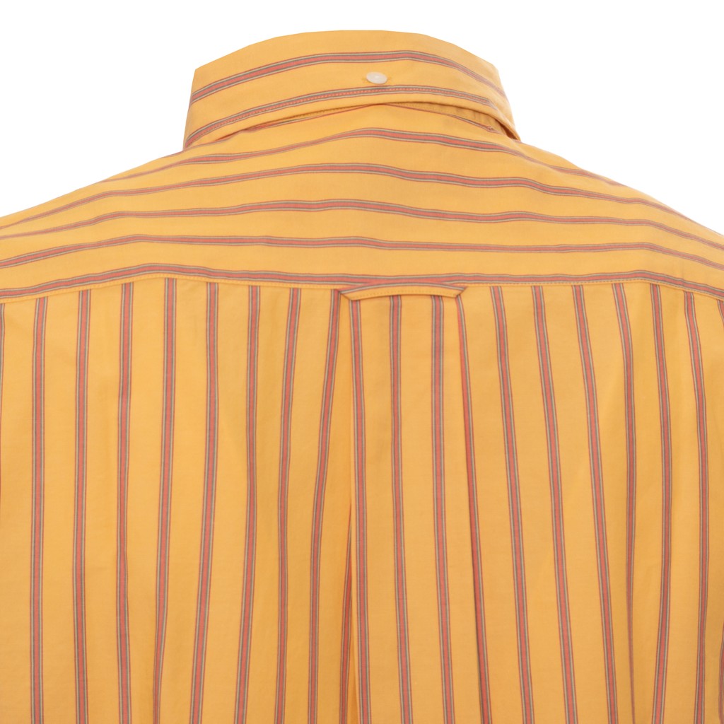 Gant Overhemd met logoborduring – Mosterdgeel
