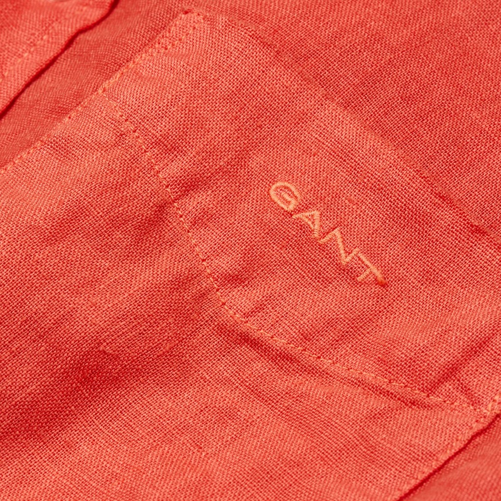 Gant Overhemd met logoborduring – Oranje