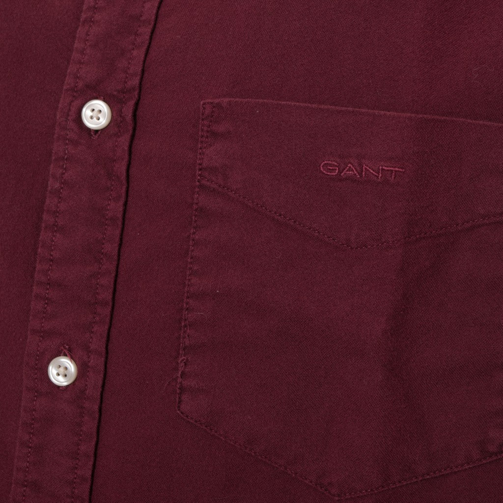 Gant Overhemd met logoborduring – Rood