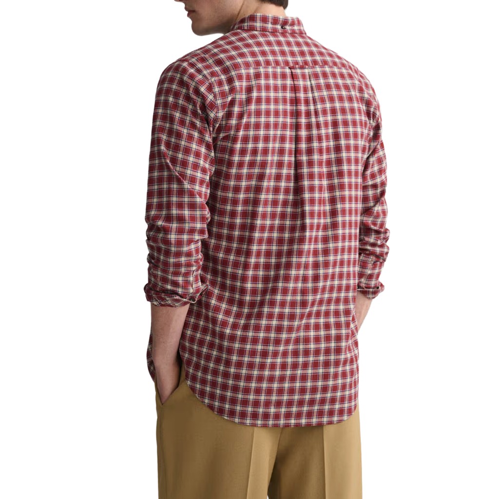 Gant Overhemd met logoborduring – Rood