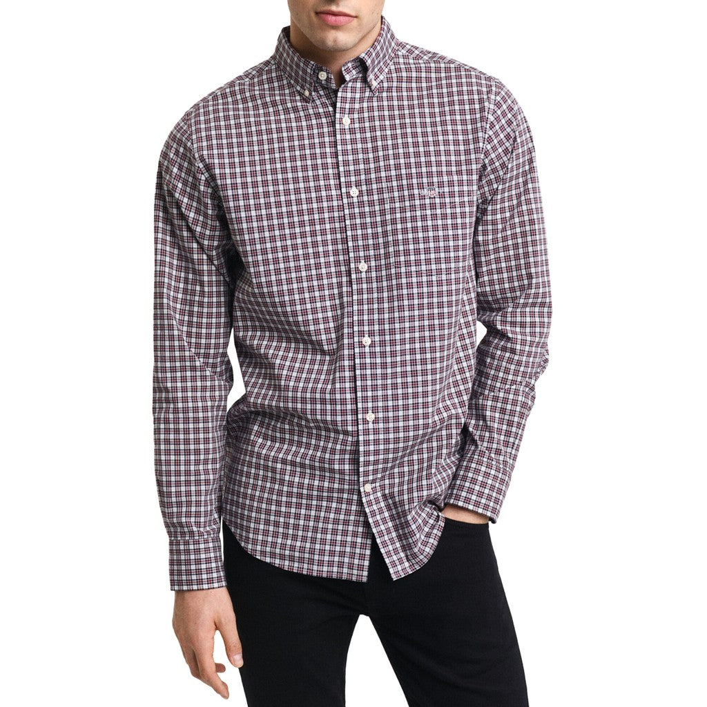 Gant Overhemd met logoborduring – Rood