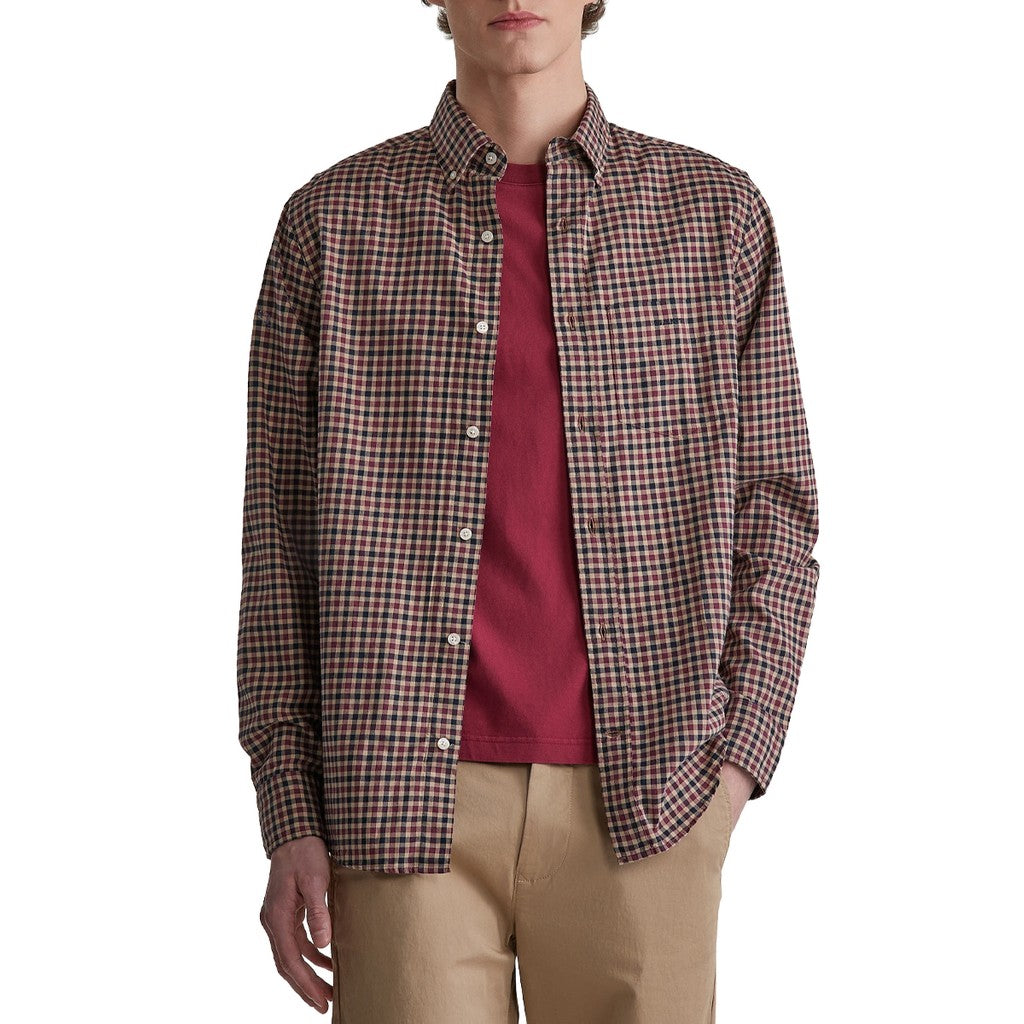 Gant Overhemd met logoborduring – Rood