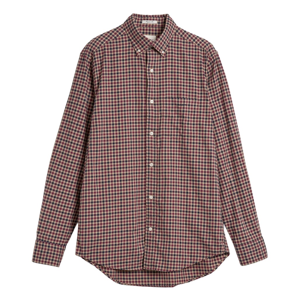 Gant Overhemd met logoborduring – Rood