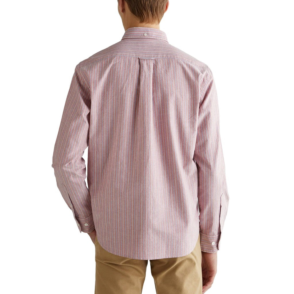Gant Overhemd met logoborduring – Rood