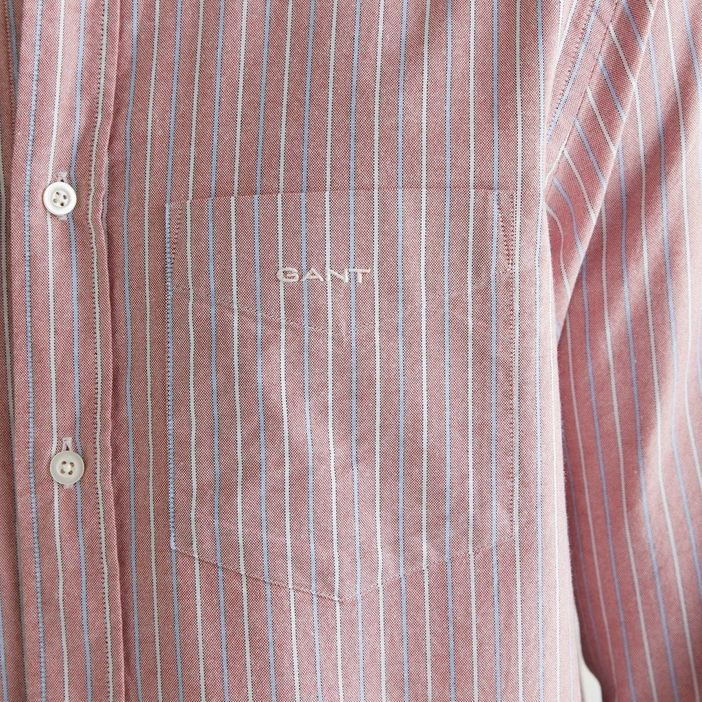 Gant Overhemd met logoborduring – Rood
