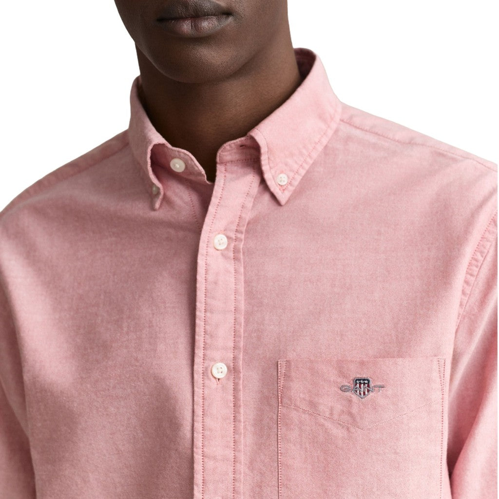 Gant Overhemd met logoborduring – Rood
