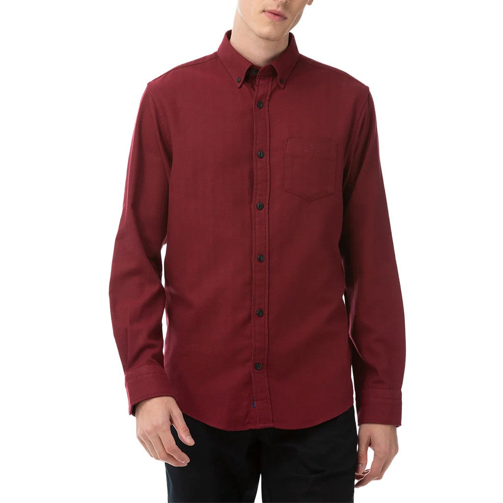 Gant Overhemd met logoborduring – Rood