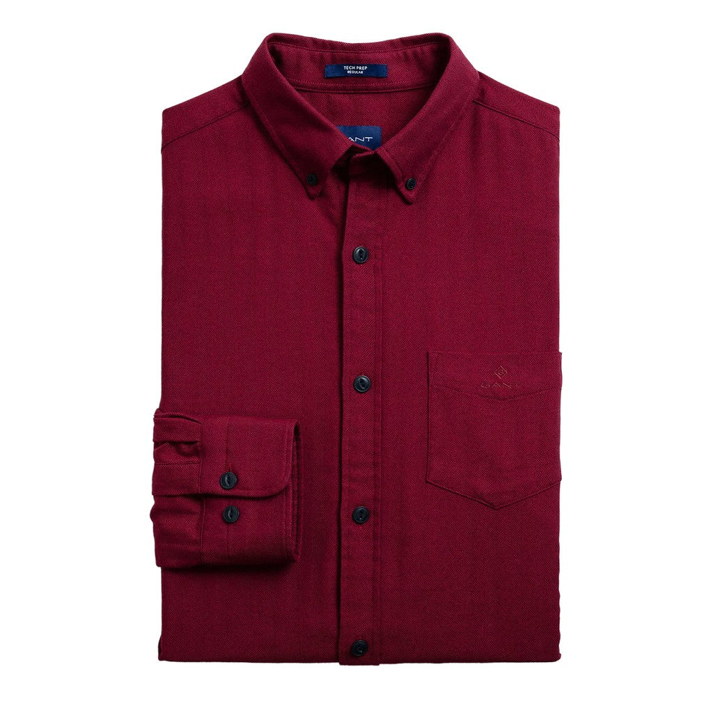 Gant Overhemd met logoborduring – Rood