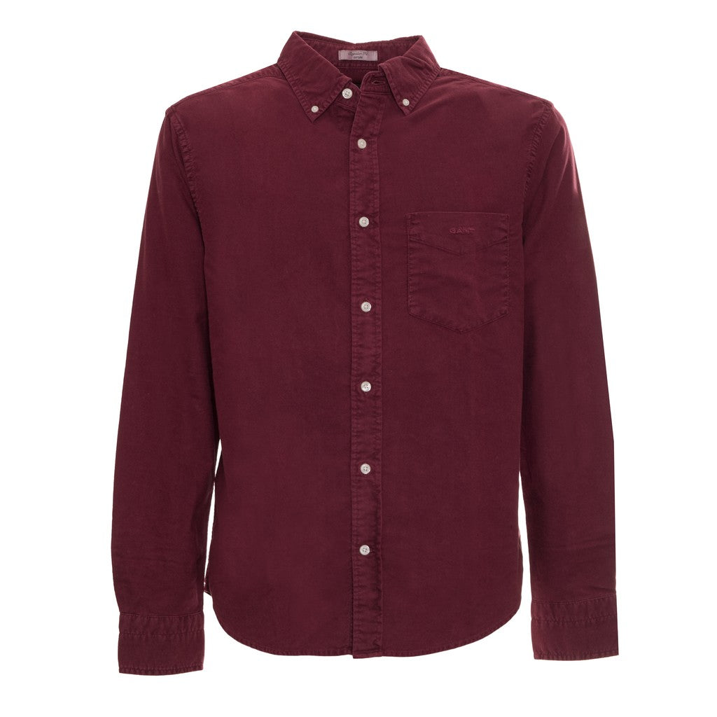 Gant Overhemd met logoborduring – Rood
