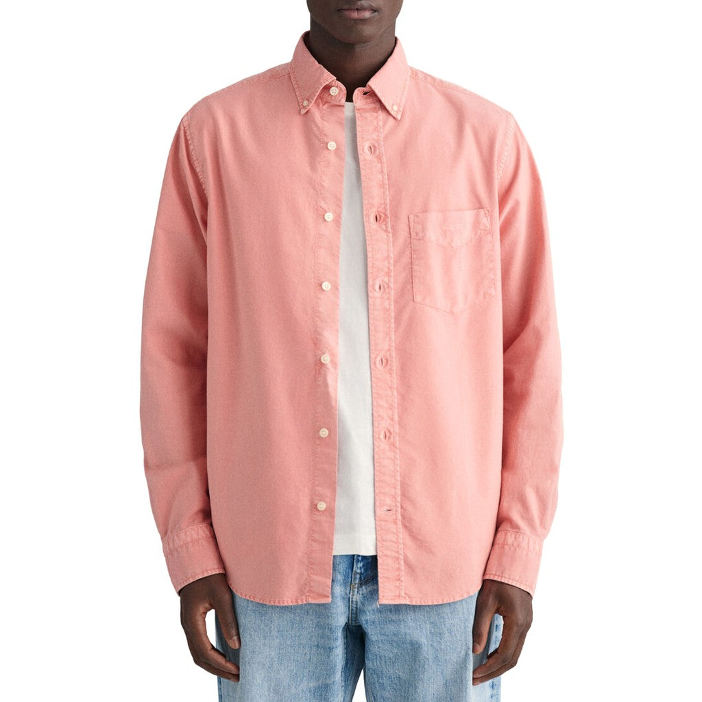 Gant Overhemd met logoborduring – Roze