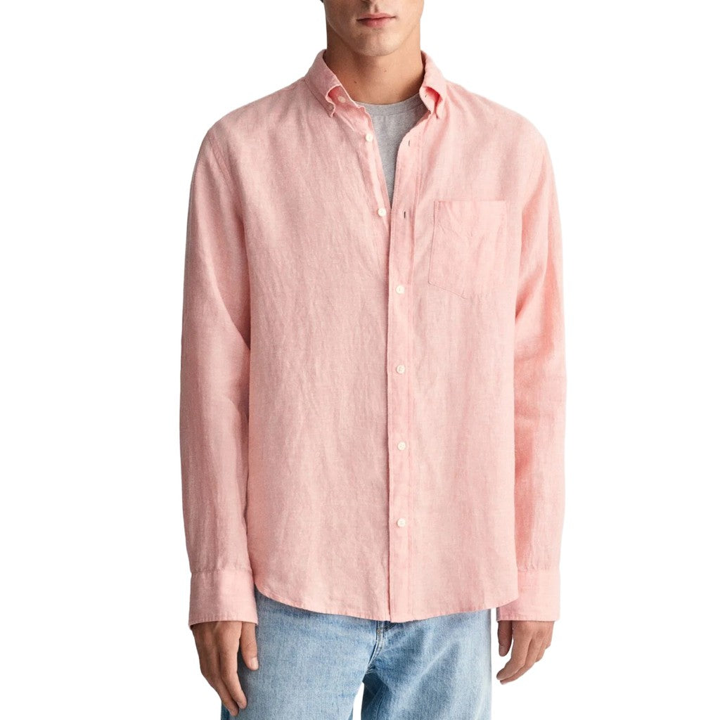 Gant Overhemd met logoborduring – Roze