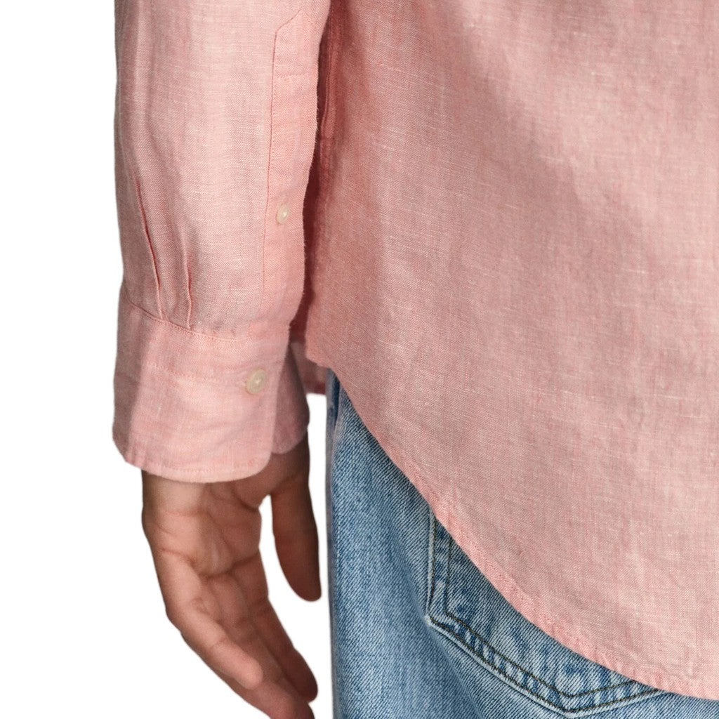 Gant Overhemd met logoborduring – Roze