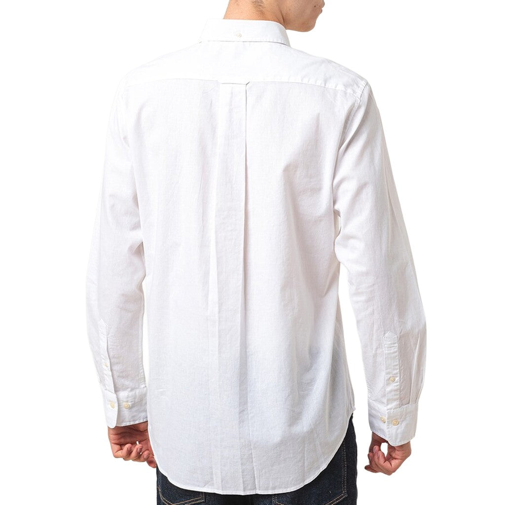 Gant Overhemd met logoborduring – Wit