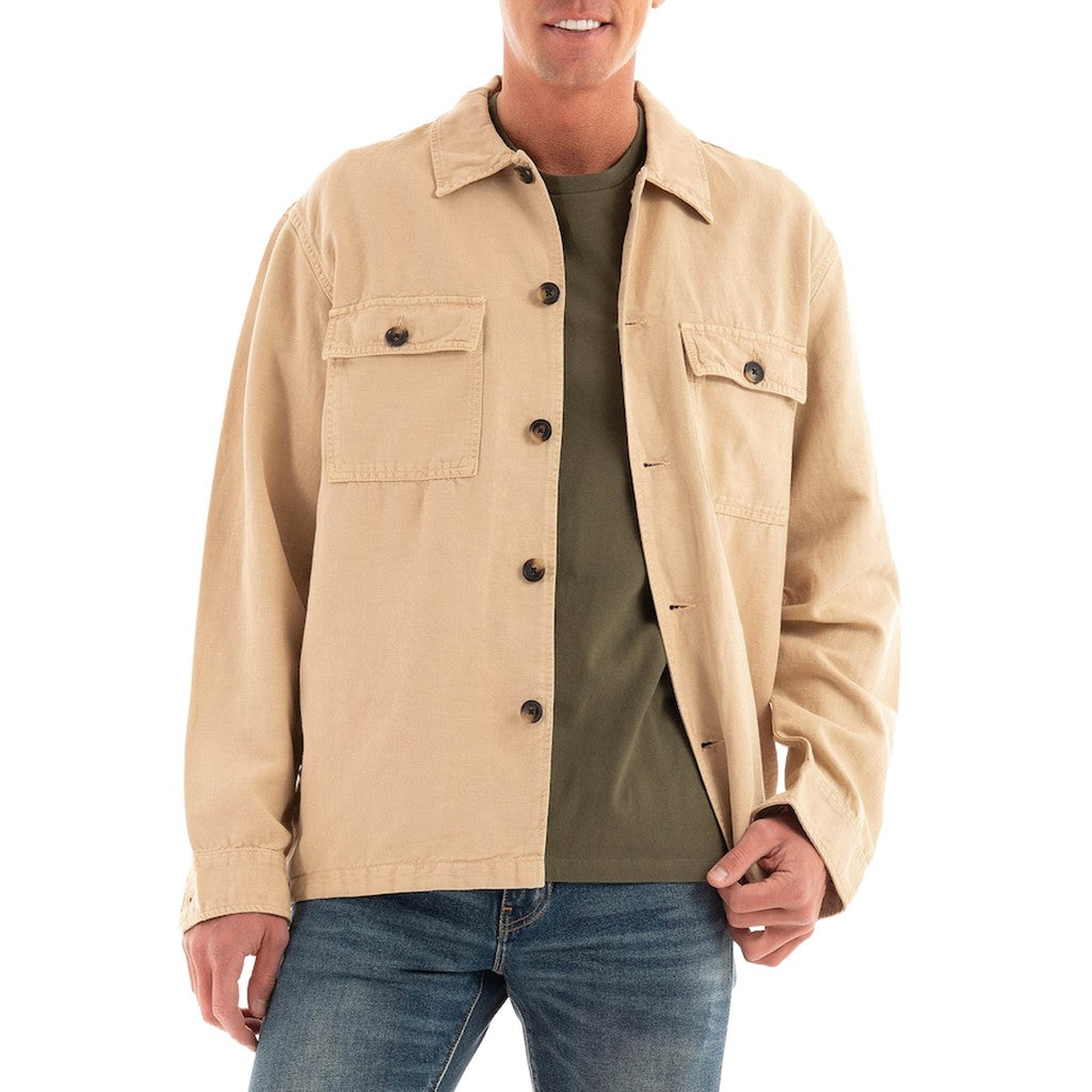 Gant Overhemd van linnen en katoen – Beige
