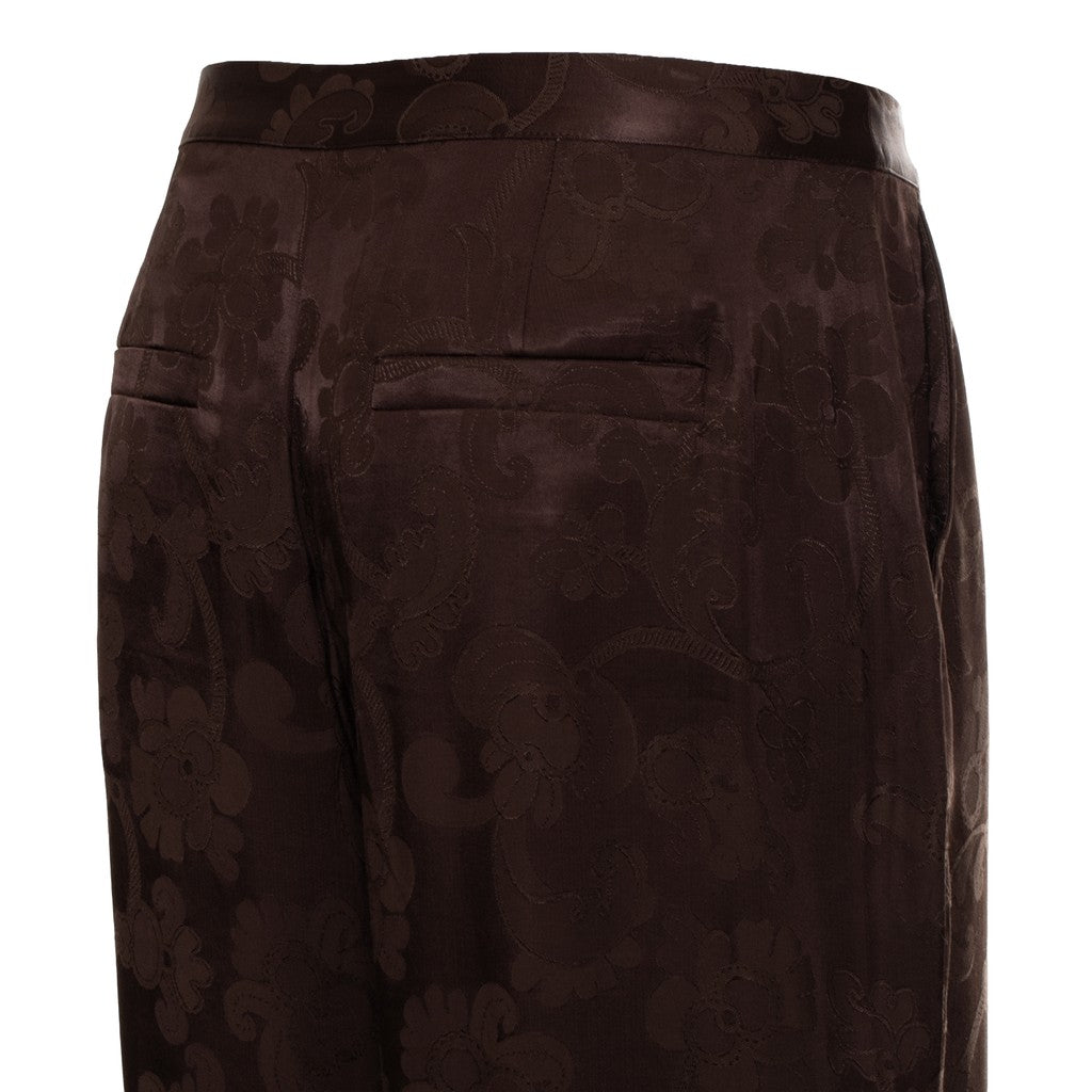 Gant Palazzobroek met bloemenprint – Bruin
