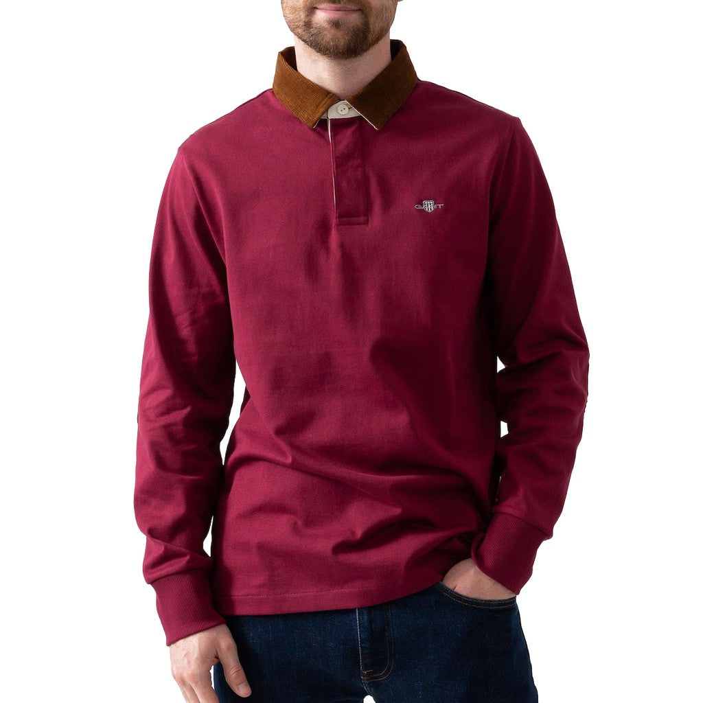 Gant Polo met lange mouwen Heren – Bordeaux