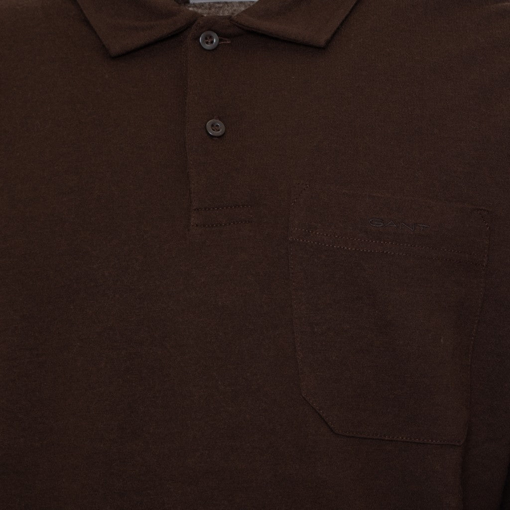 Gant Polo met lange mouwen Heren – Bruin