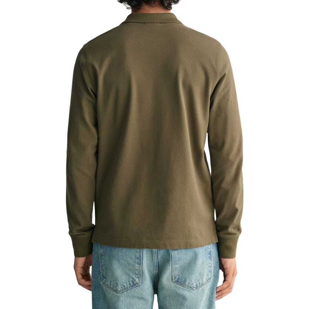Gant Polo met lange mouwen Heren – Groen