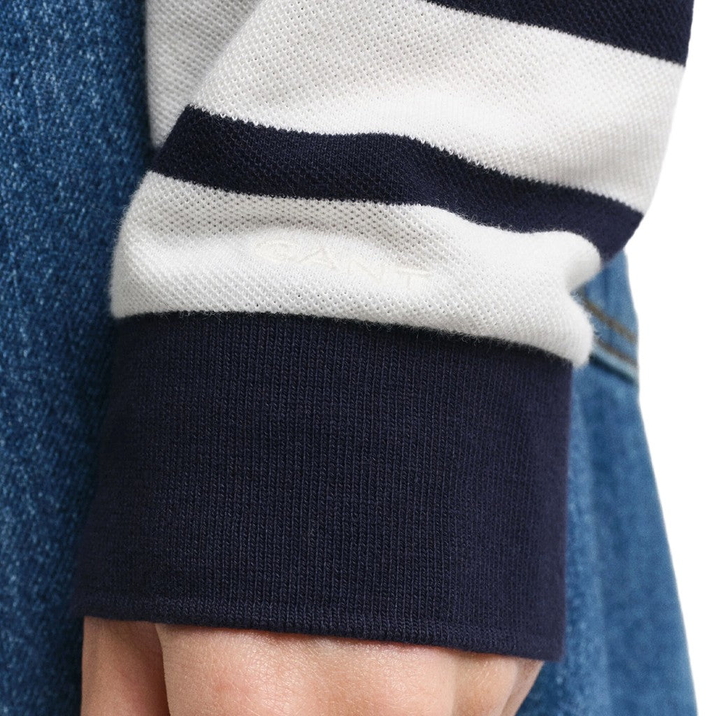 Gant Polo met strepen Dames – Crème