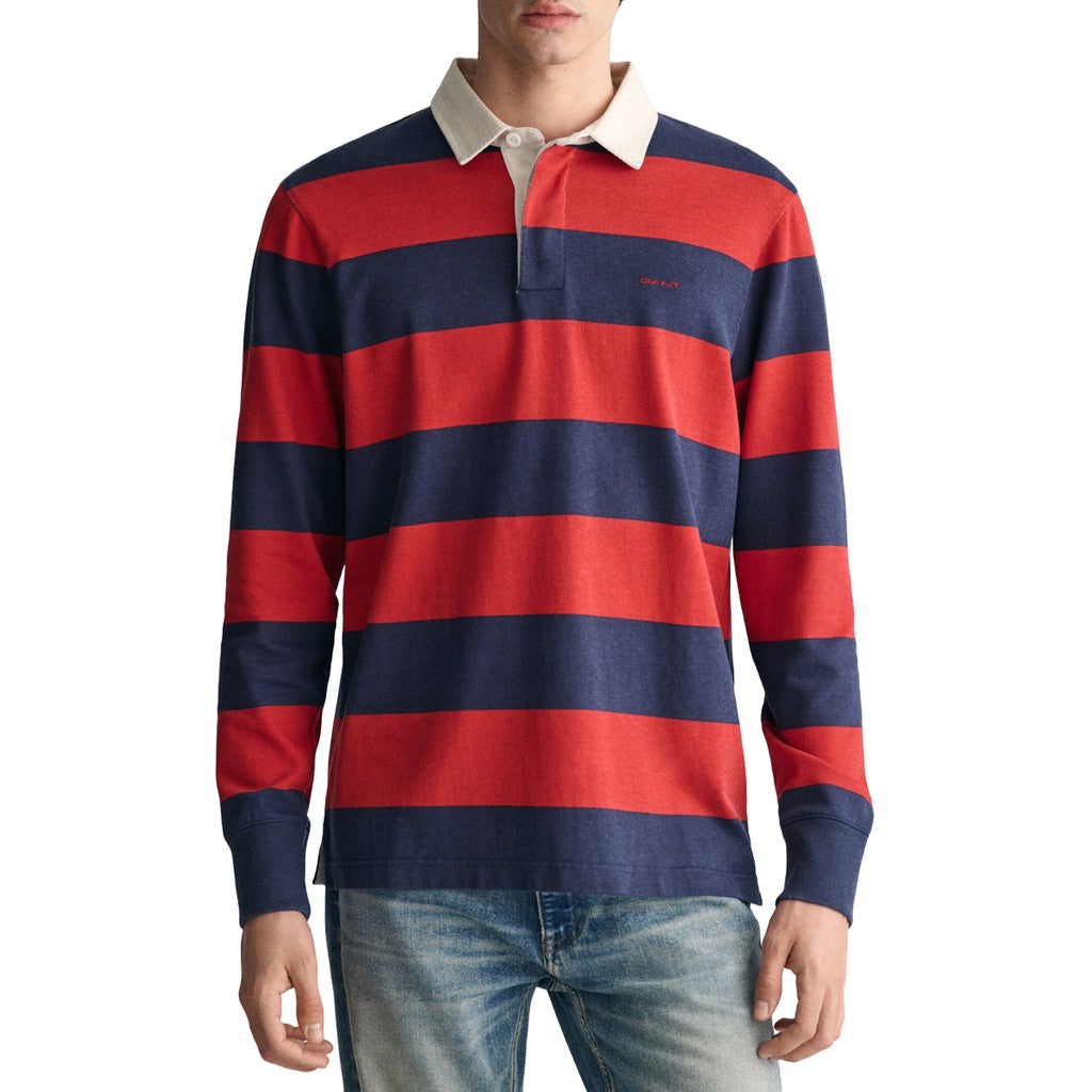 Gant Polo met strepen Heren – Rood
