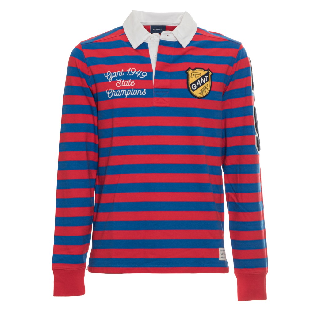 Gant Polo met strepen Heren – Rood