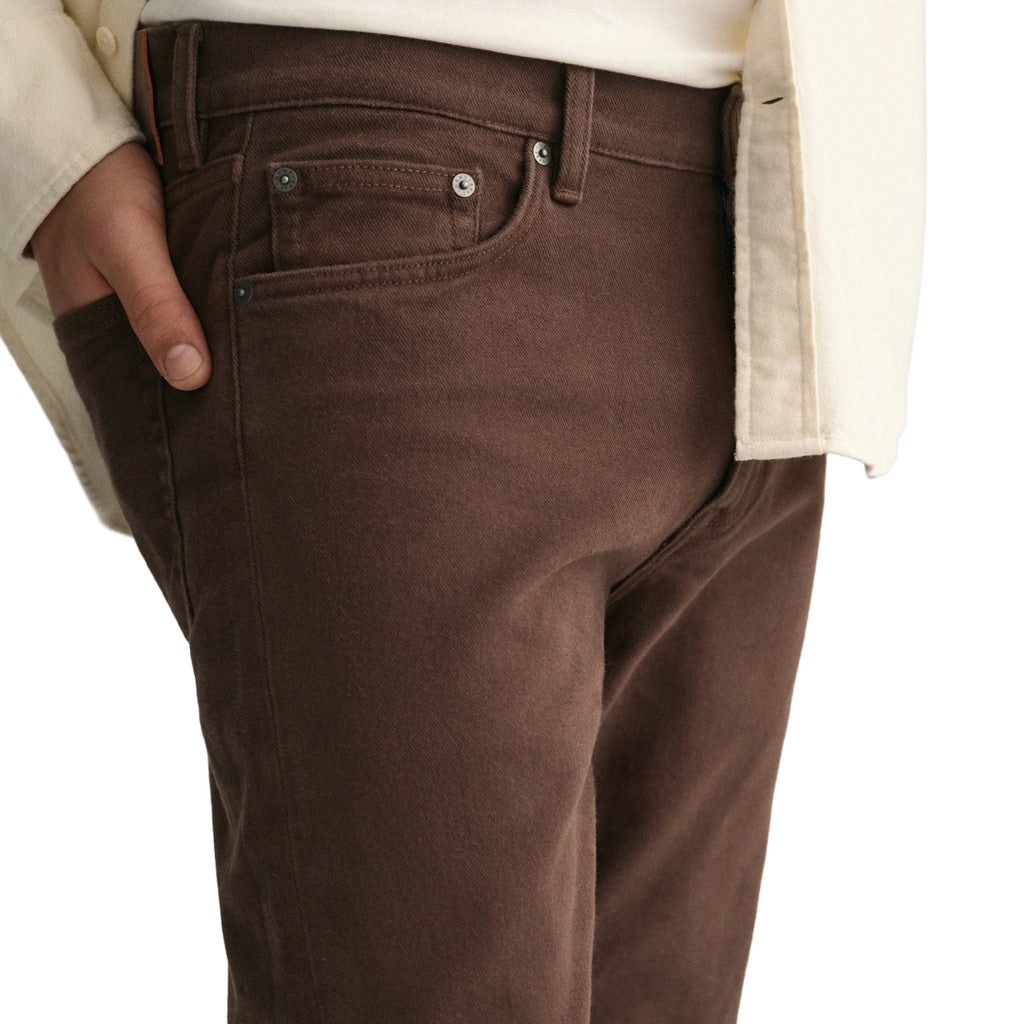 Gant Regular fit jeans Heren – Bruin