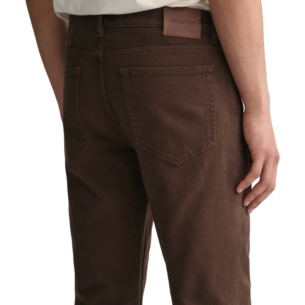 Gant Regular fit jeans Heren – Bruin