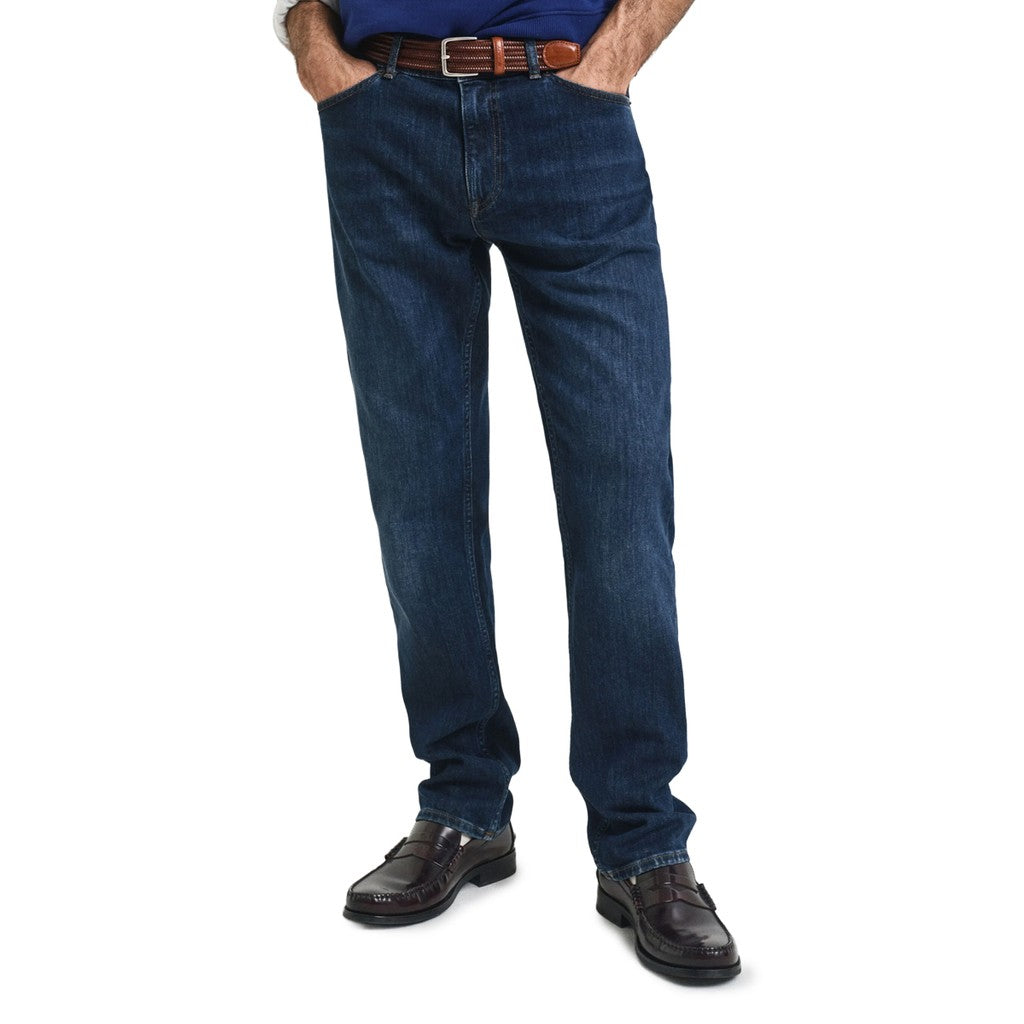 Gant Regular fit jeans Heren – Donkerblauw