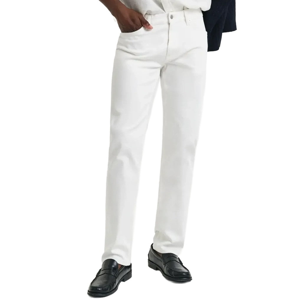 Gant Regular fit jeans Heren – Gebroken wit