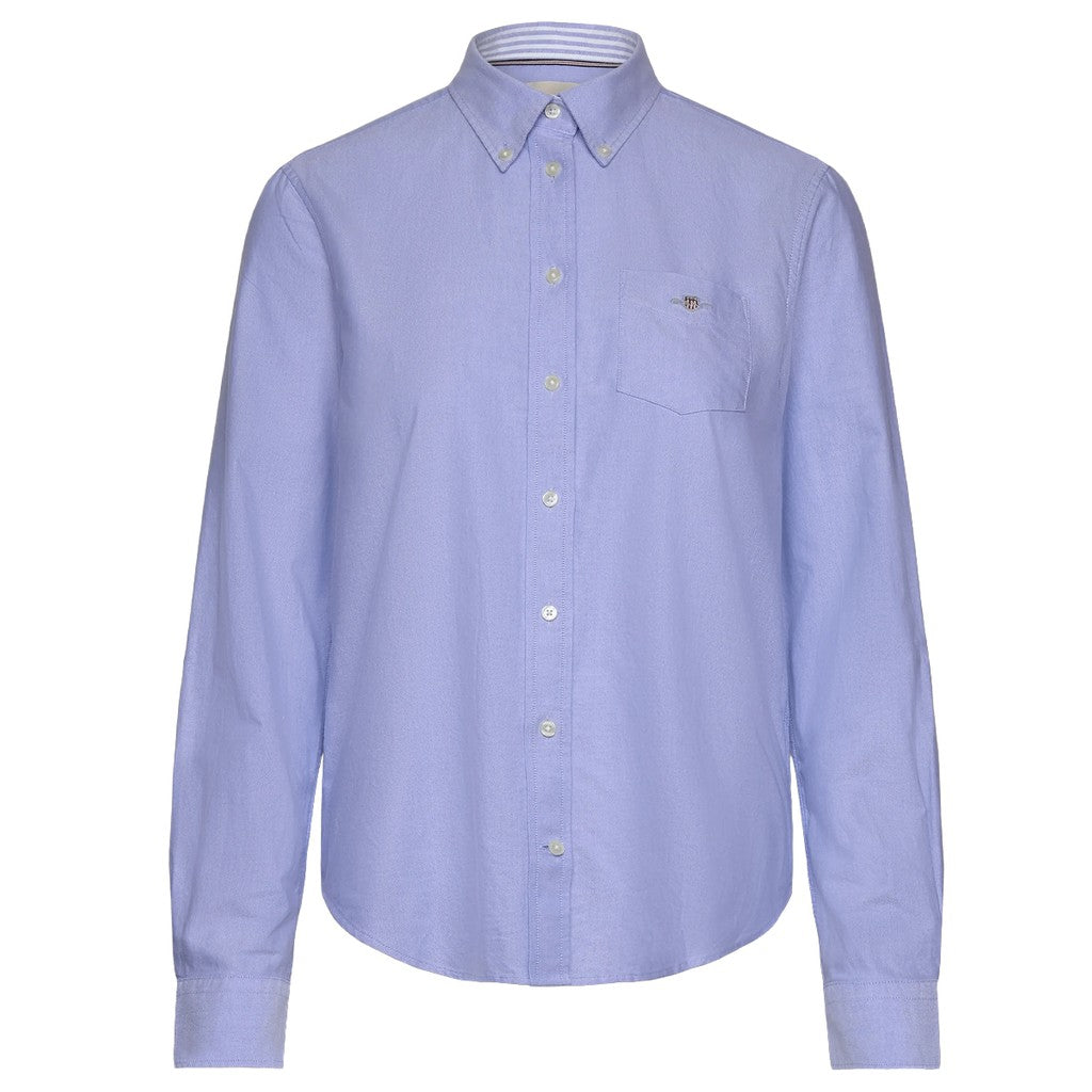 Gant Regular fit overhemd Dames – Lichtblauw