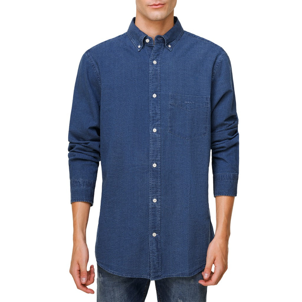 Gant Regular fit overhemd Heren – Blauw