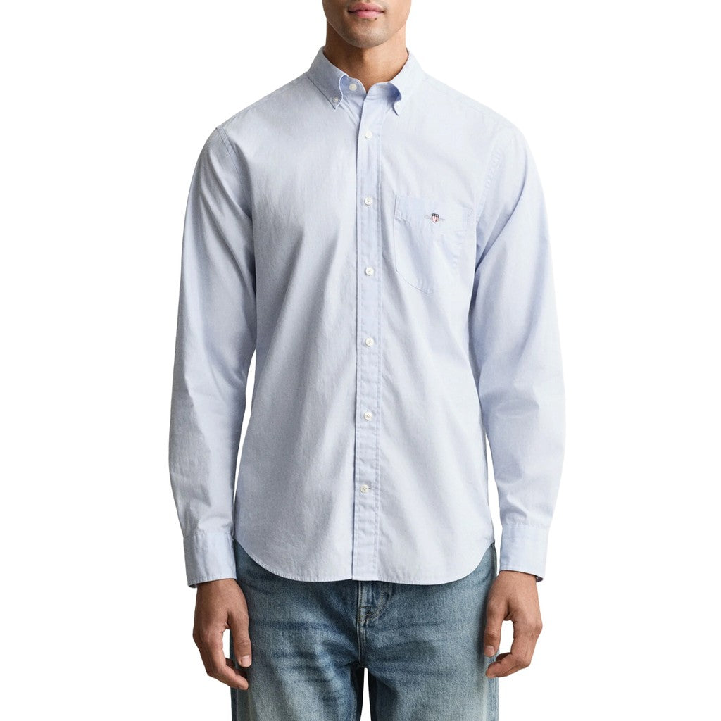 Gant Regular fit overhemd Heren – Lichtblauw