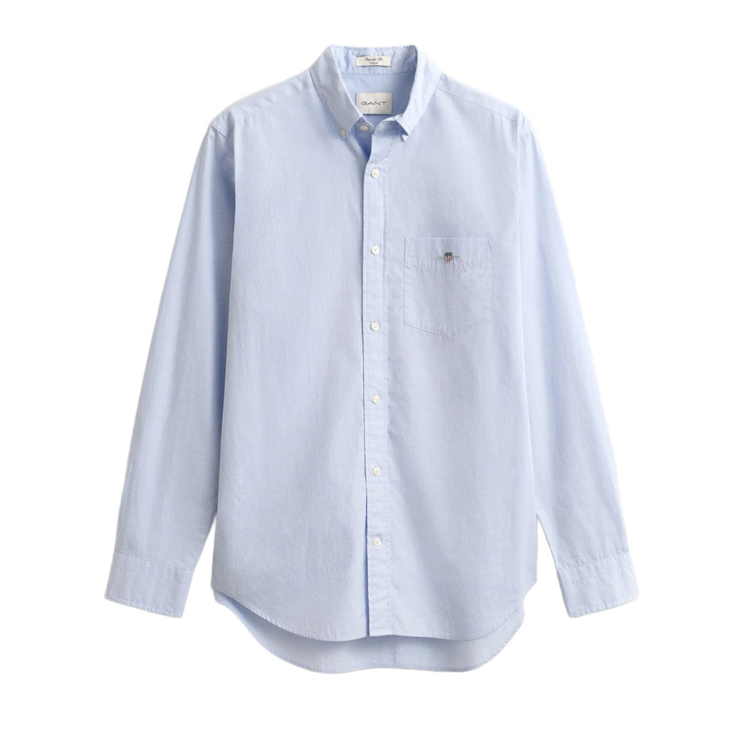 Gant Regular fit overhemd Heren – Lichtblauw