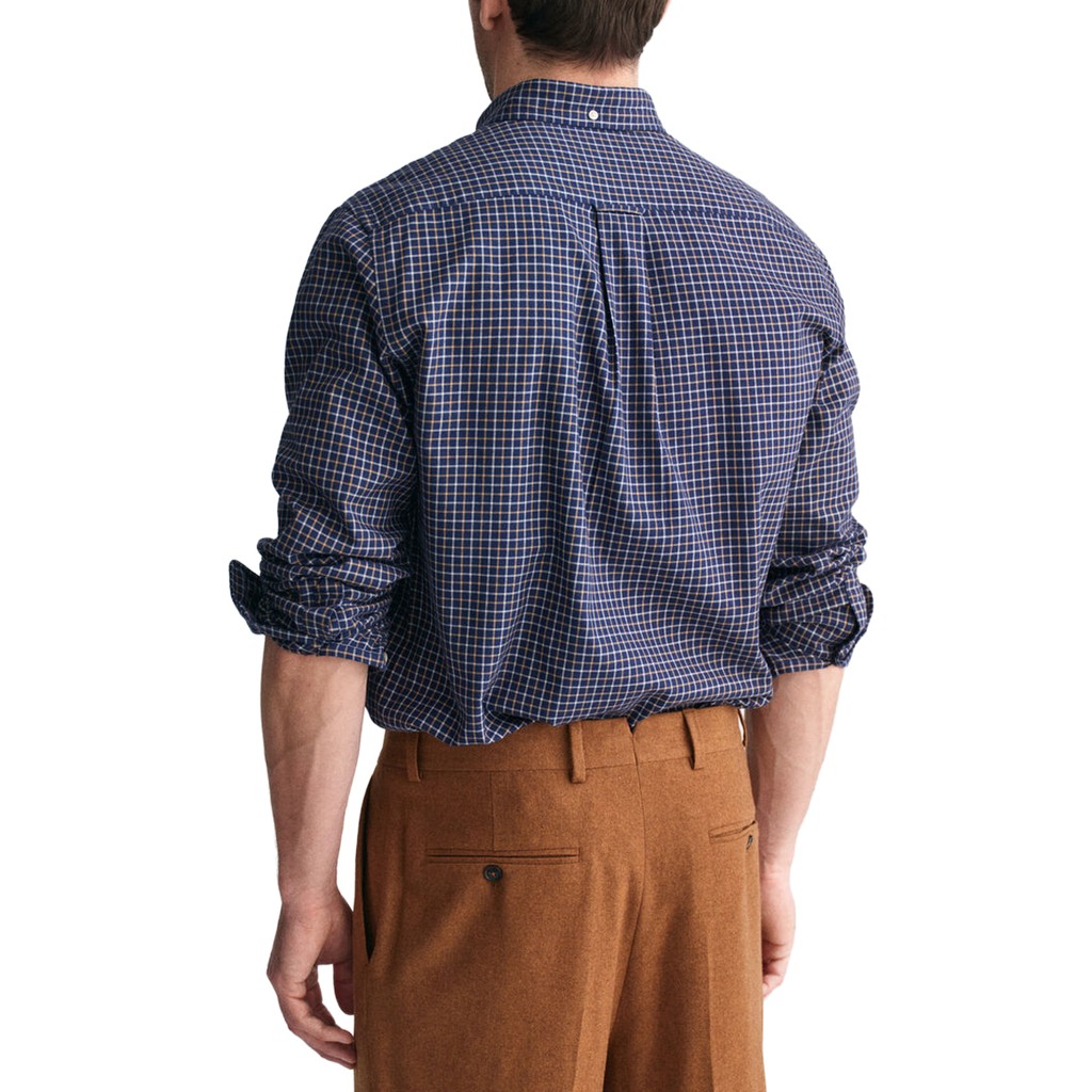 Gant Regular fit overhemd Heren – Marineblauw