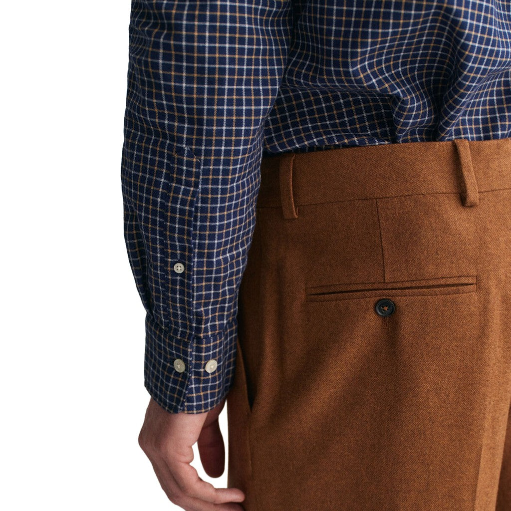 Gant Regular fit overhemd Heren – Marineblauw