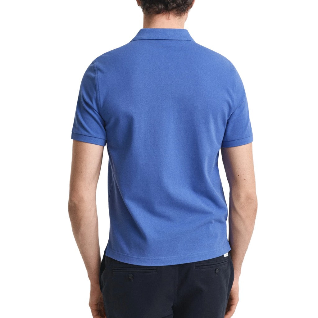 Gant Regular fit polo – Blauw