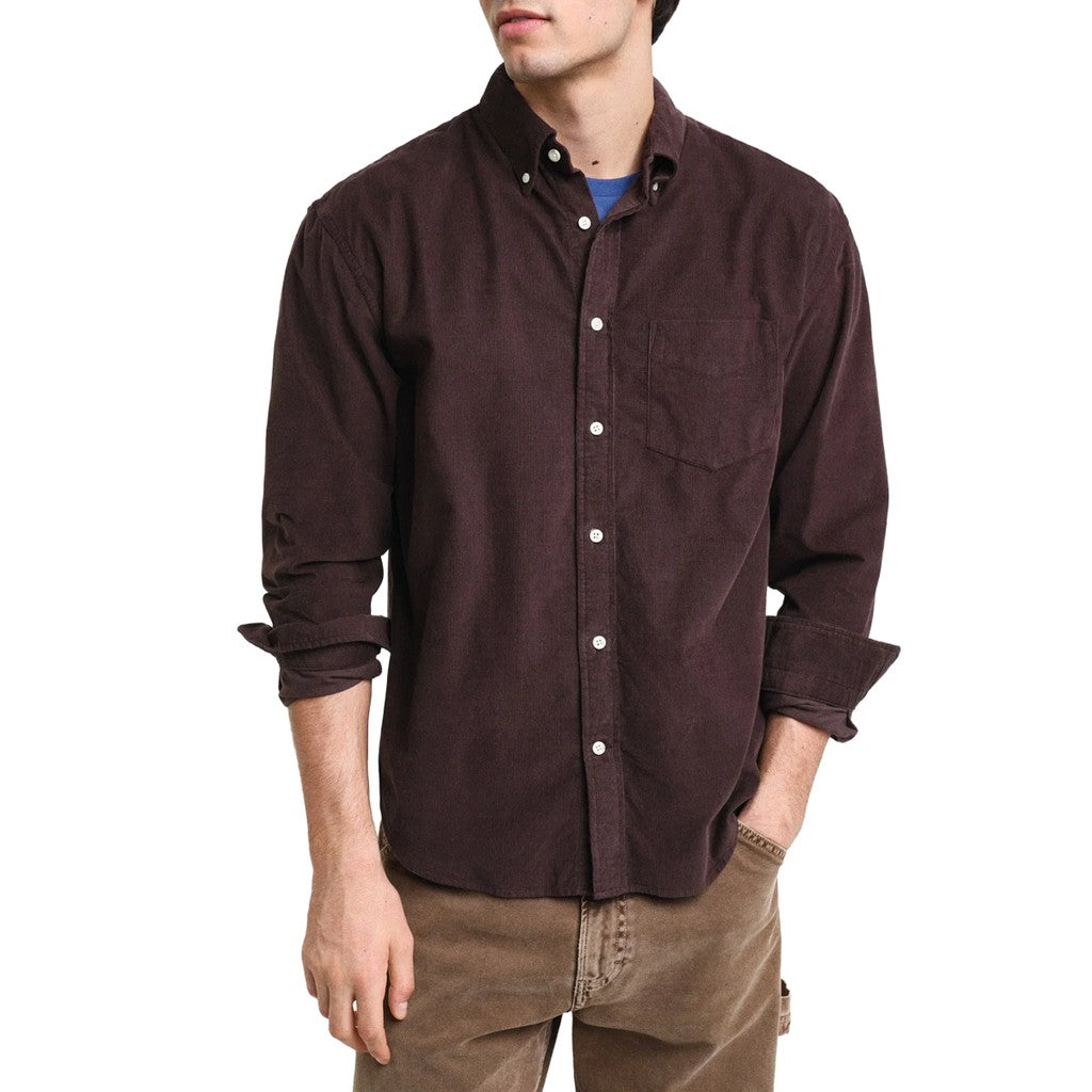 Gant Relaxed fit overhemd Heren – Bruin