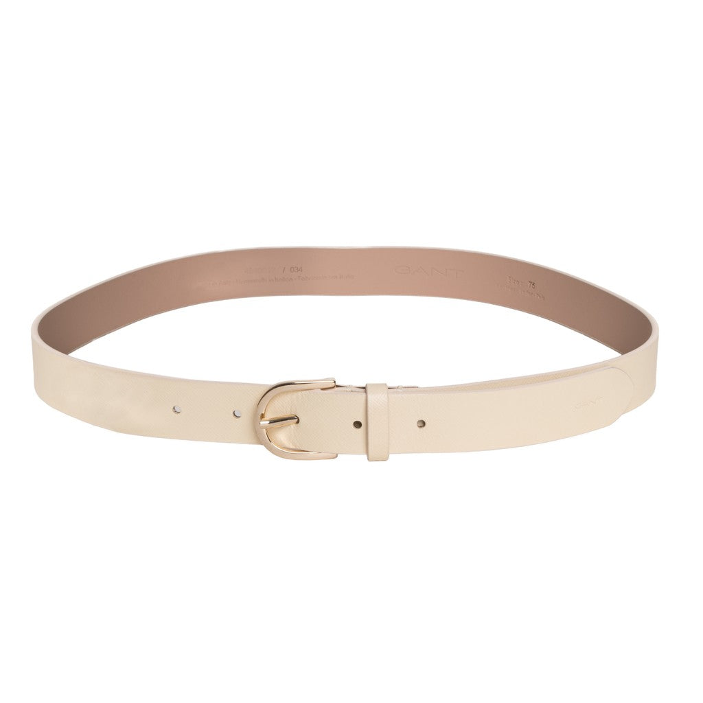 Gant Saffiano leren riem – Beige
