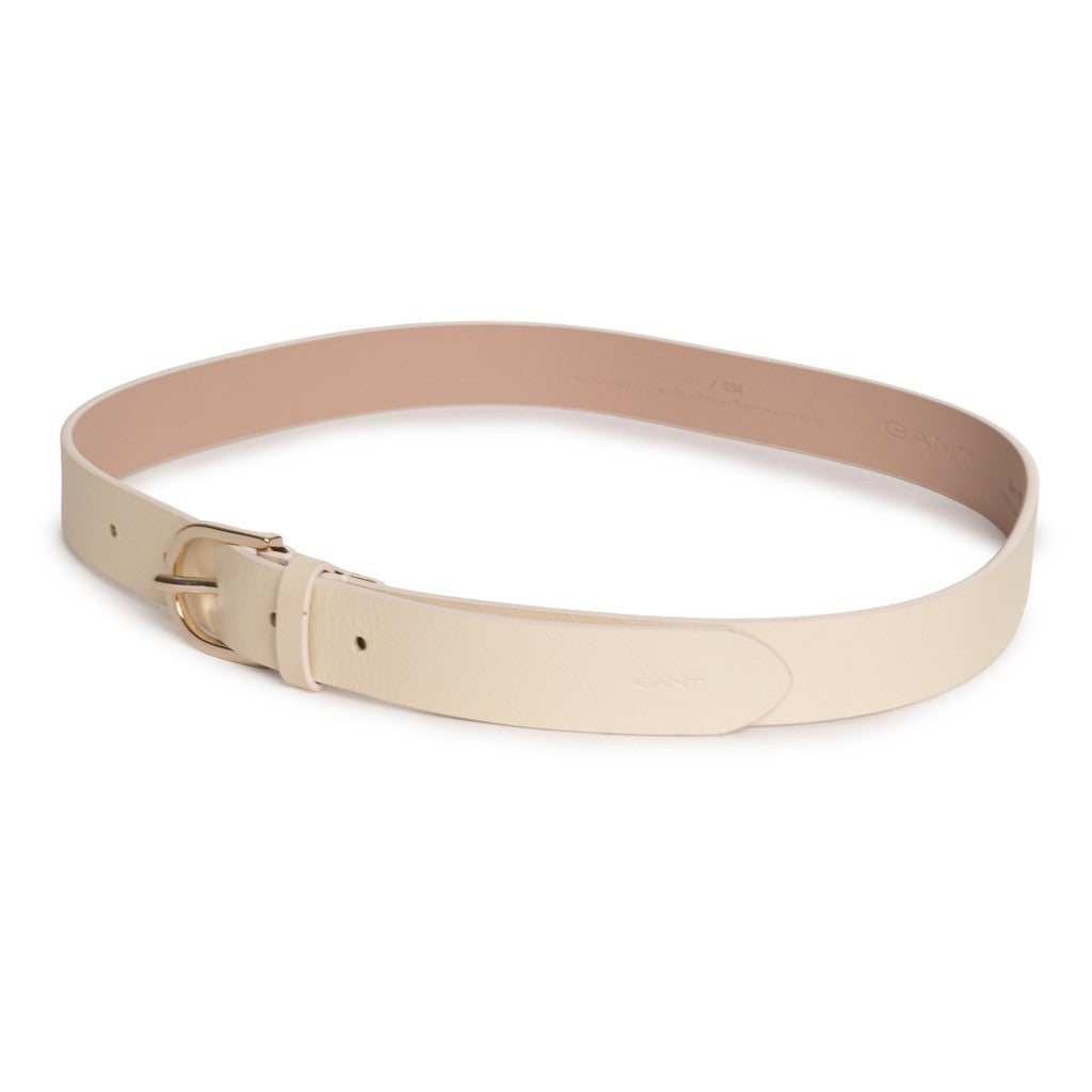 Gant Saffiano leren riem – Beige