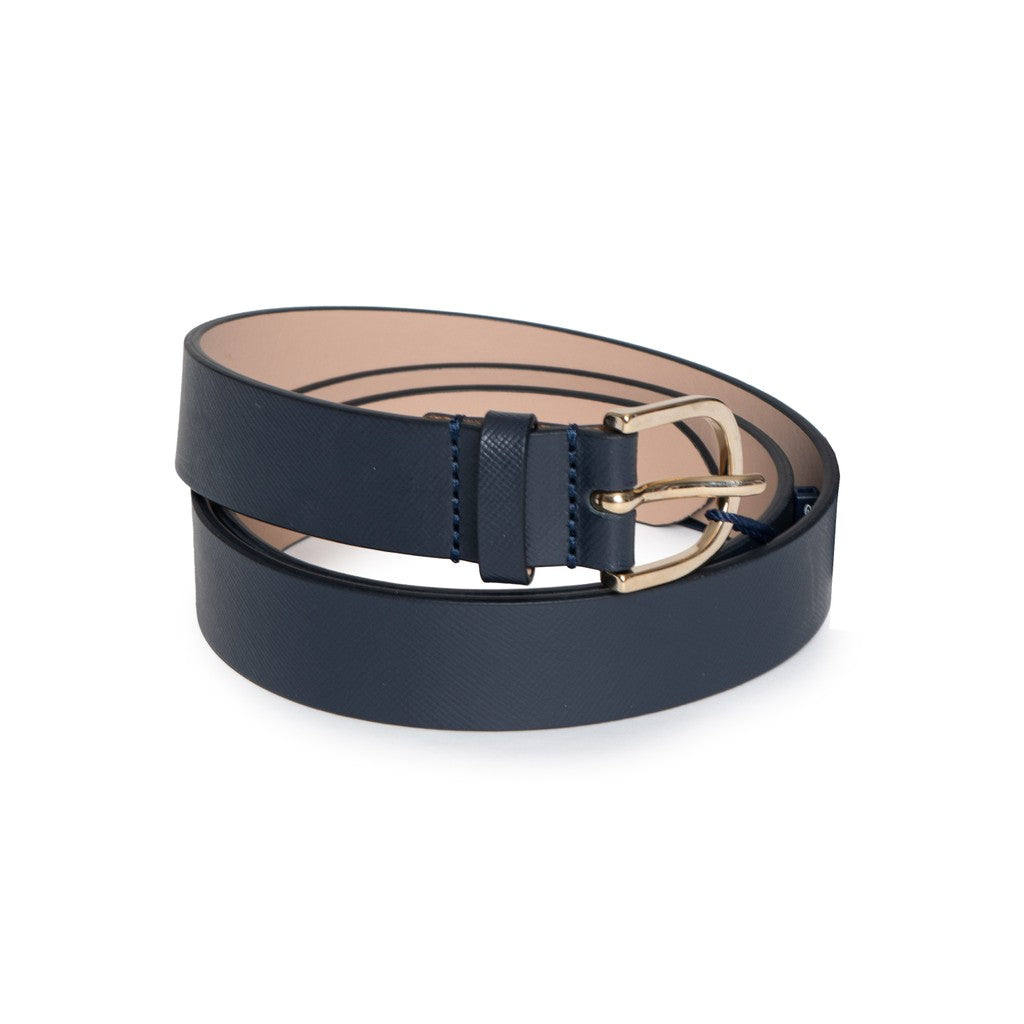 Gant Saffiano leren riem – Marineblauw