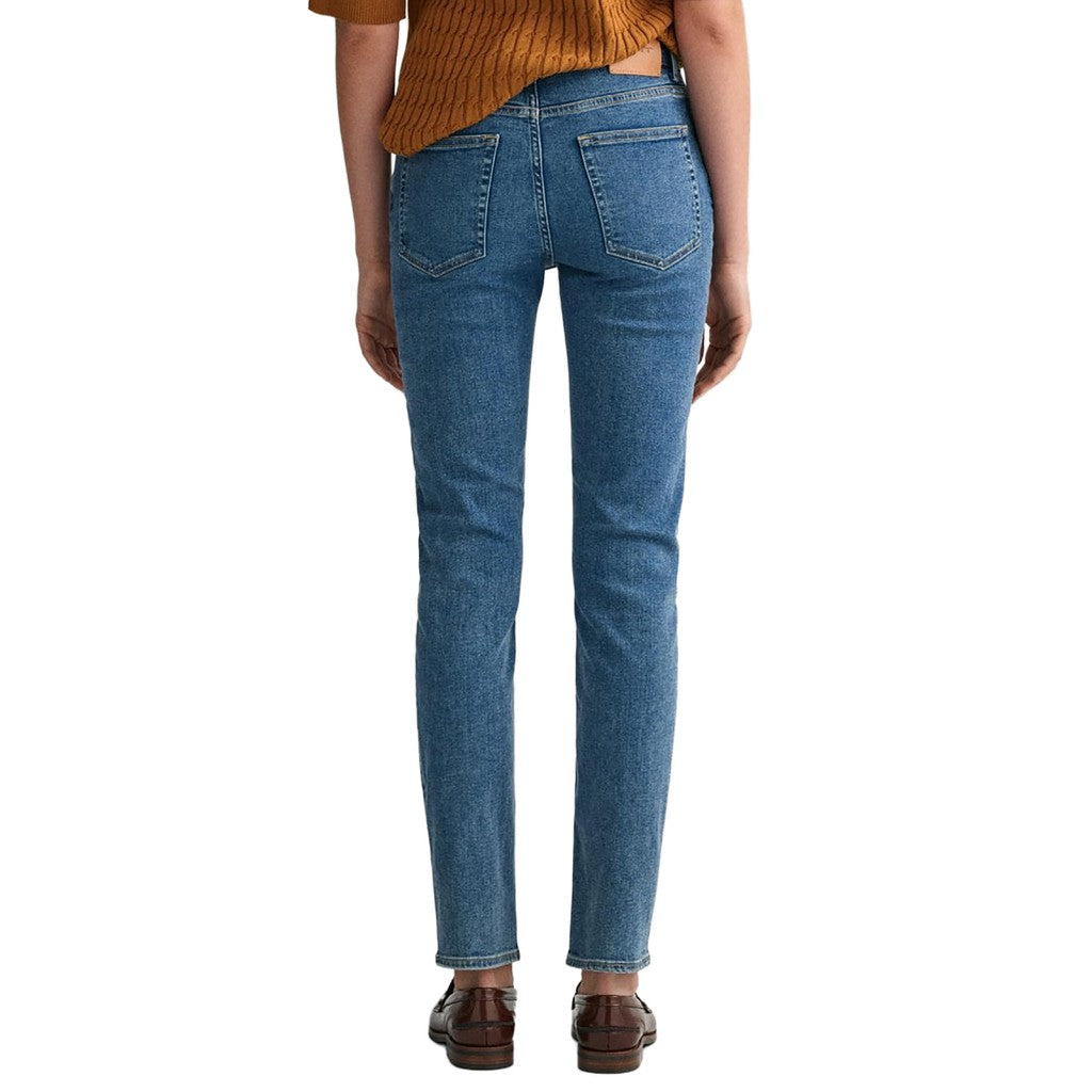 Gant Slim fit jeans Dames – Blauw