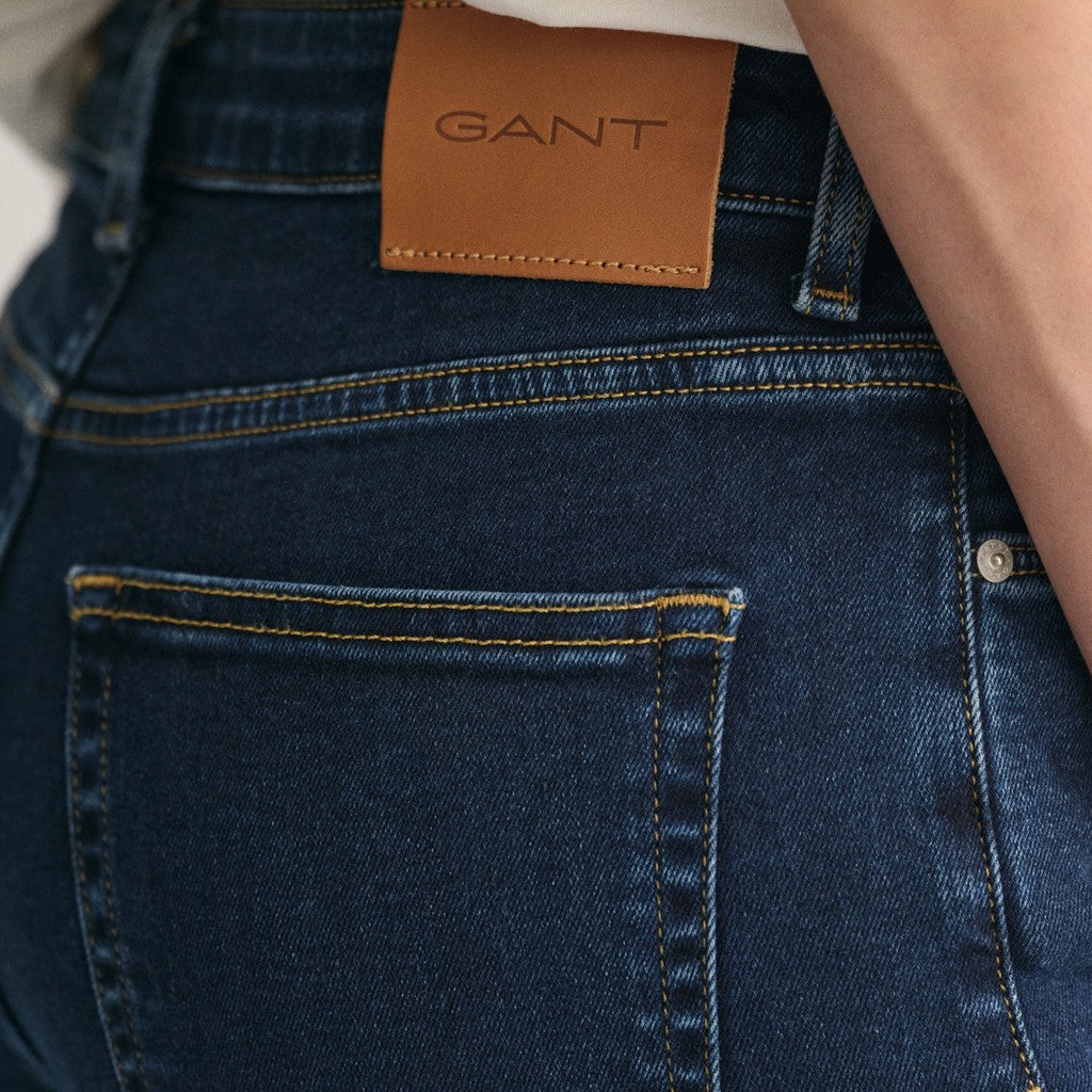 Gant Slim fit jeans Dames – Denimblauw