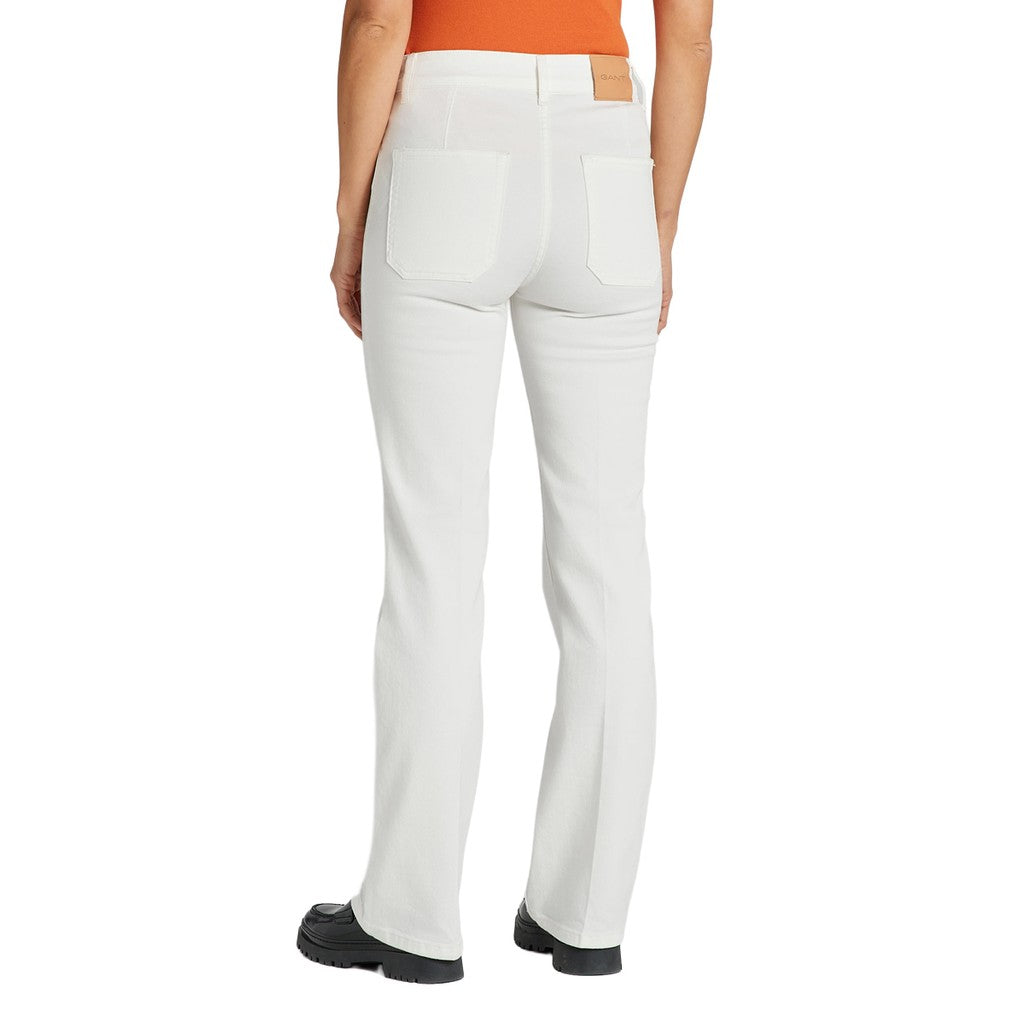 Gant Slim fit jeans Dames – Gebroken wit