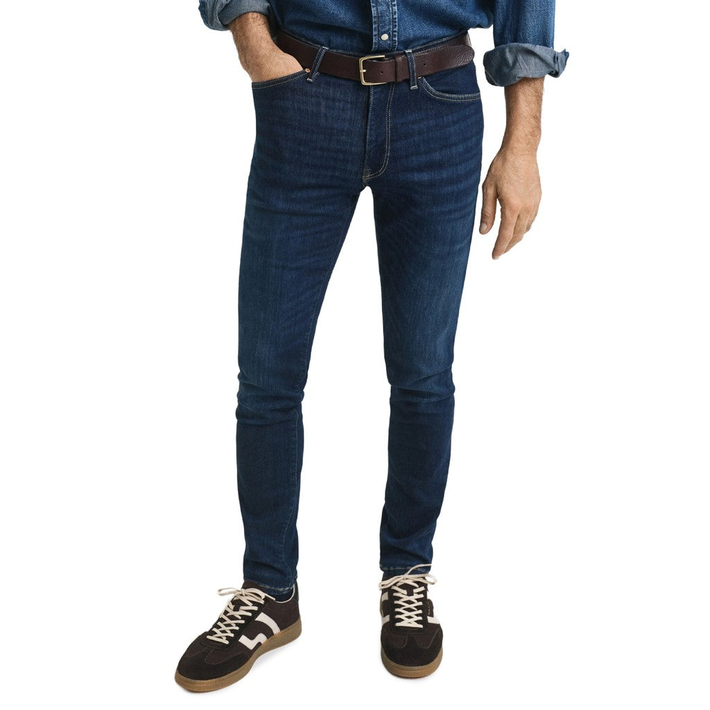 Gant Slim fit jeans Heren – Donkerblauw