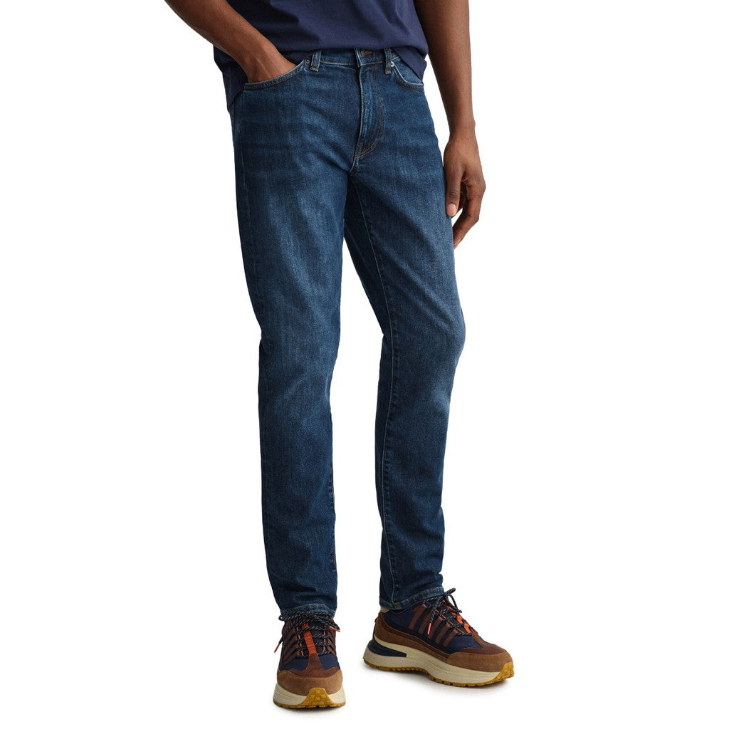 Gant Slim fit jeans Heren – Donkerblauw
