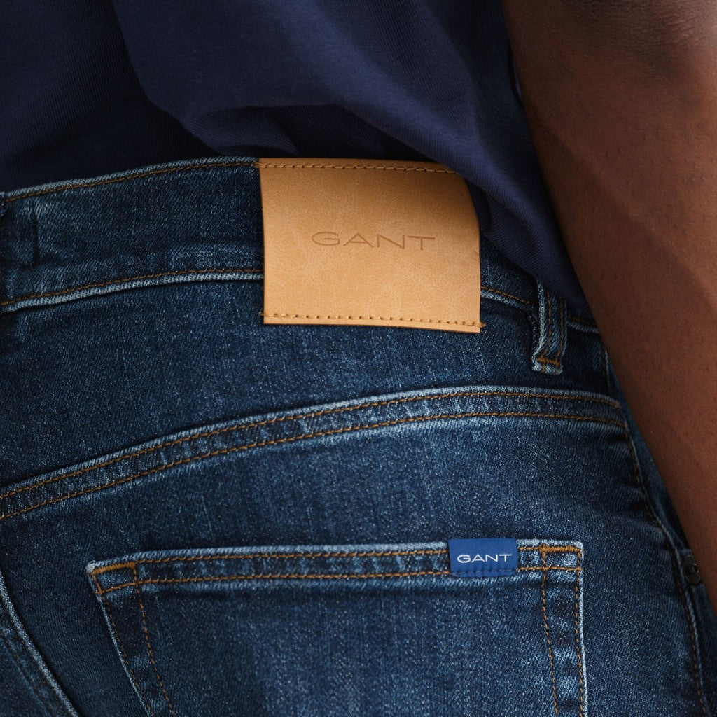 Gant Slim fit jeans Heren – Donkerblauw